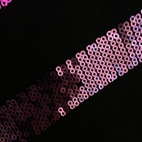 Candie’s Sequin Purple and Black Scarf - Picture 5 of 5